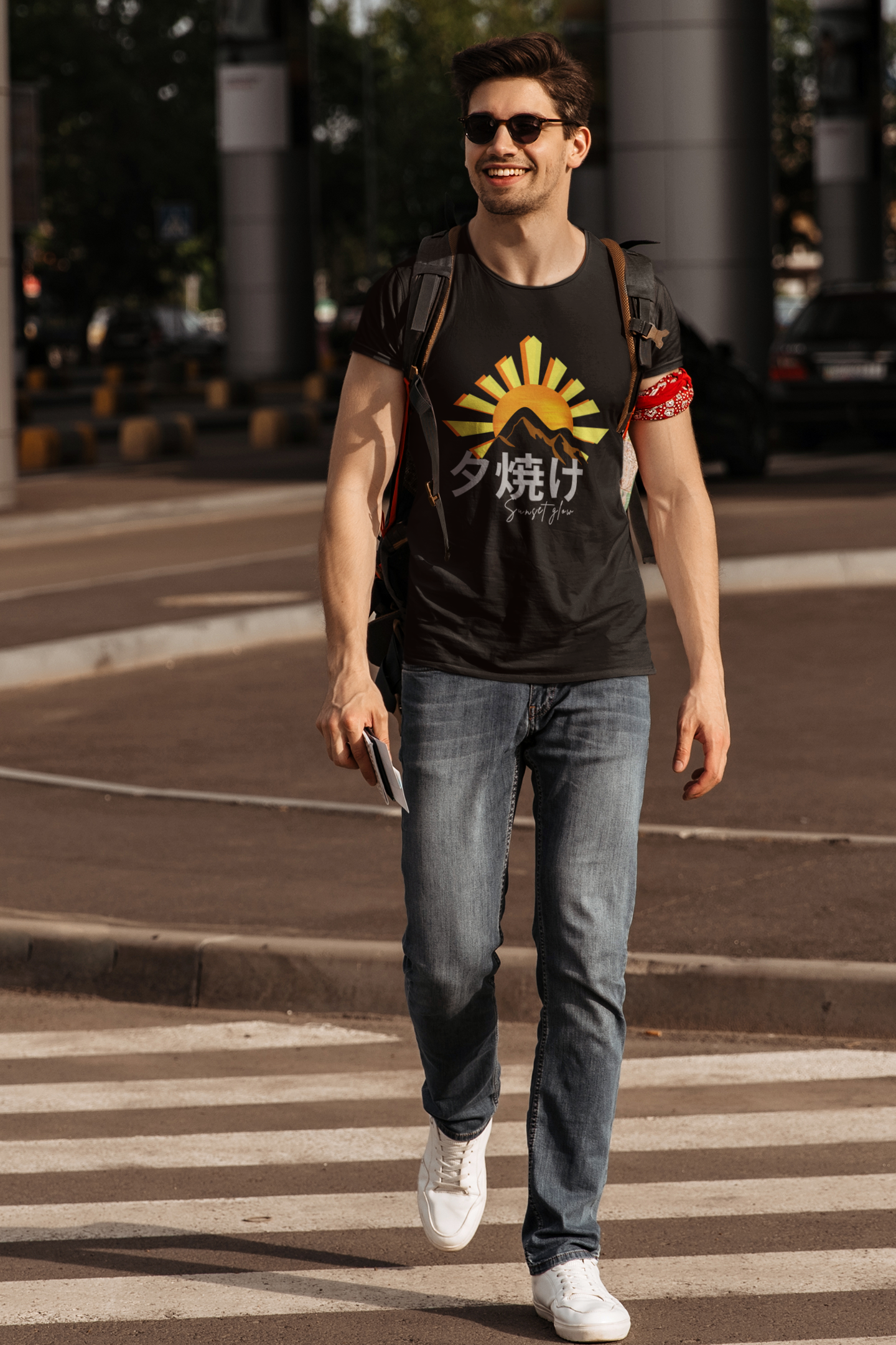 夕焼け Sunset Glow Slim Fit T-shirt