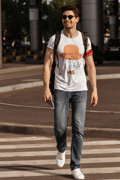A day without laughter Slim Fit T-shirt
