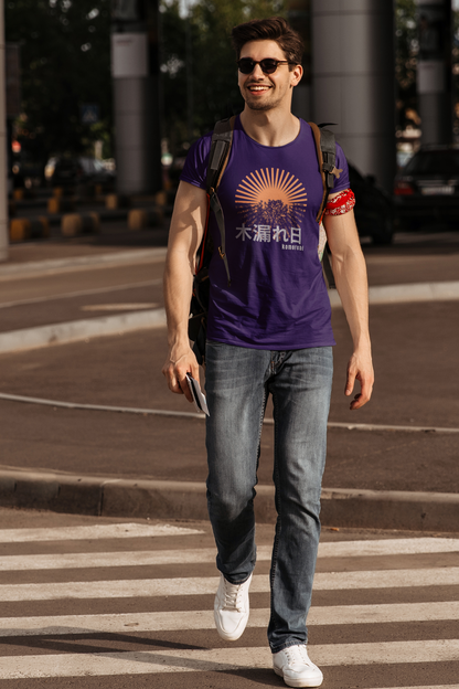 木漏れ日 Sunlight Filtering through Trees Slim Fit T-shirt