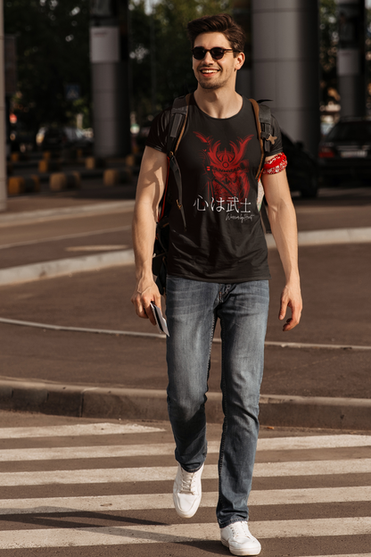心は武士 Warrior by Heart Slim Fit T-shirt