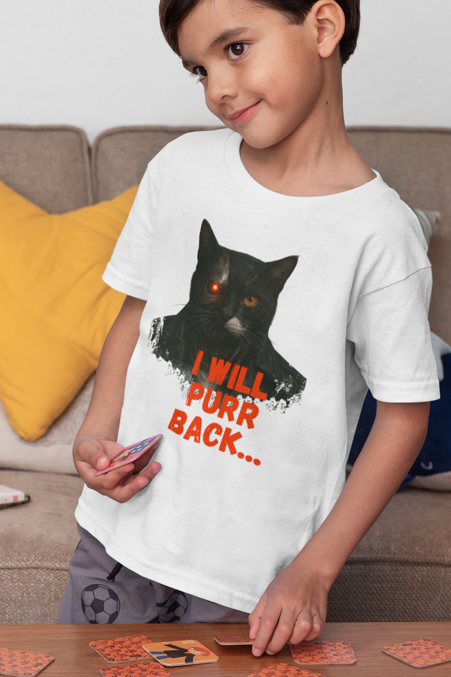 I Will Purr Back Short Sleeve T-shirt