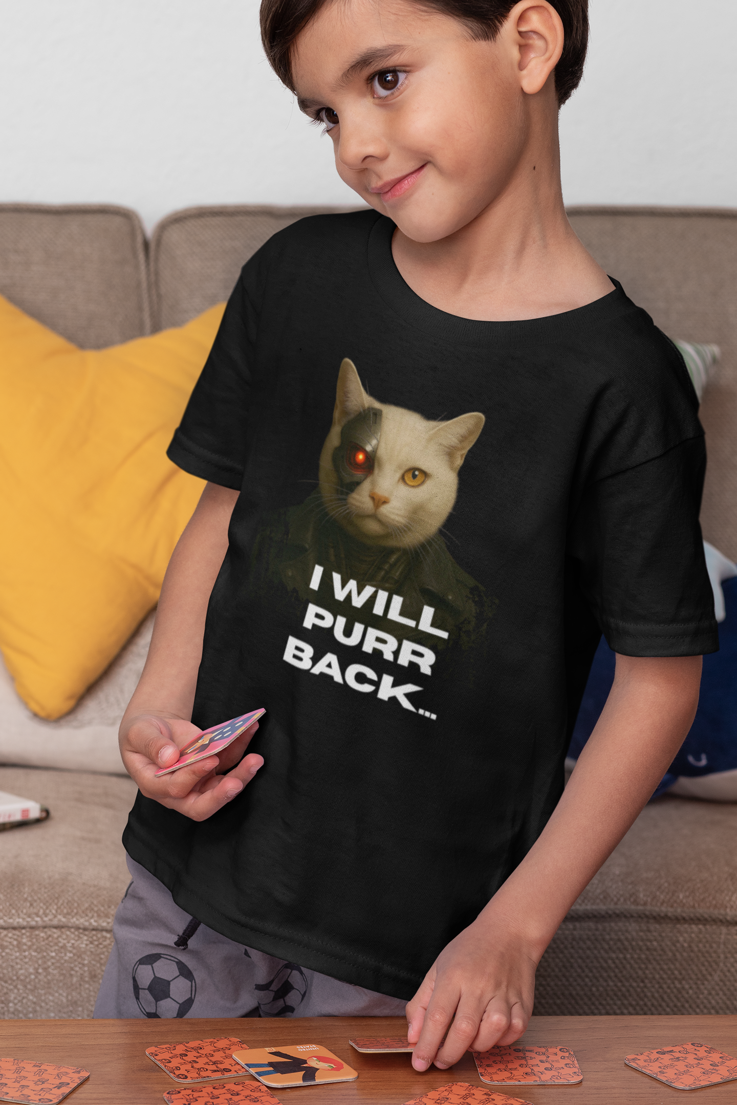 I Will Purr Back Short Sleeve T-shirt