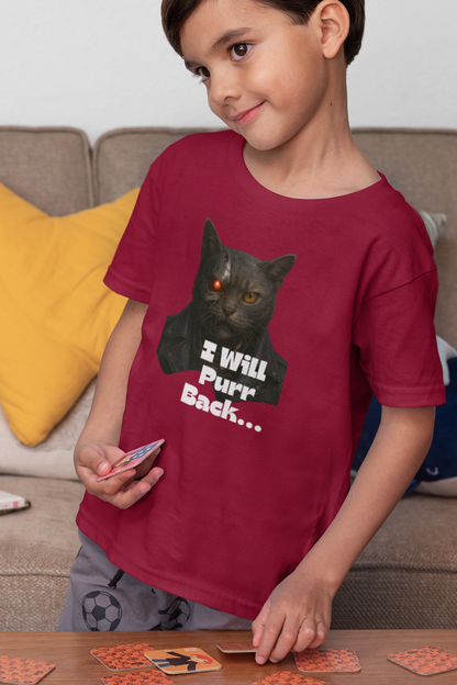 I Will Purr Back Short Sleeve T-shirt