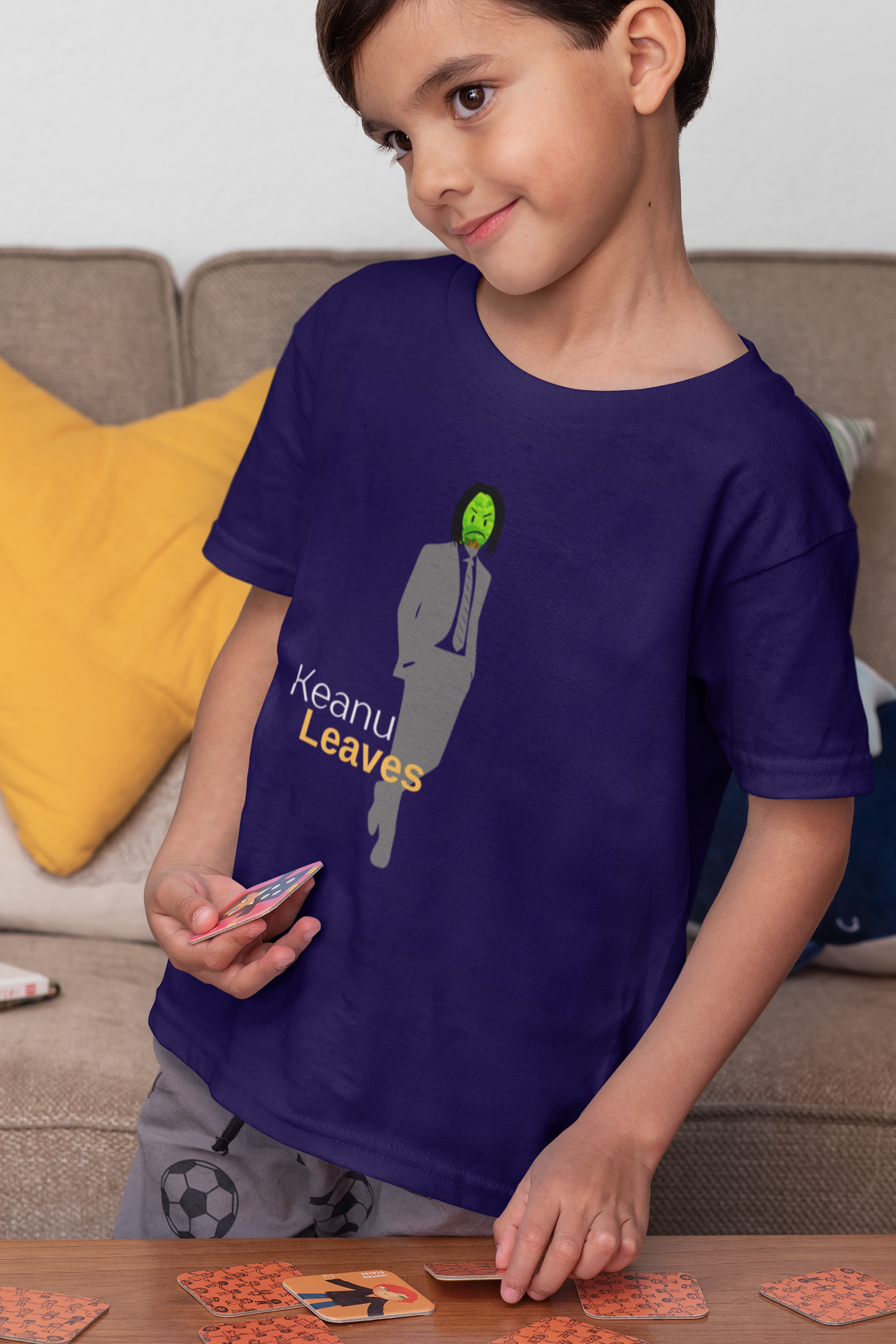 Keanu Leaves Short Sleeve T-shirt