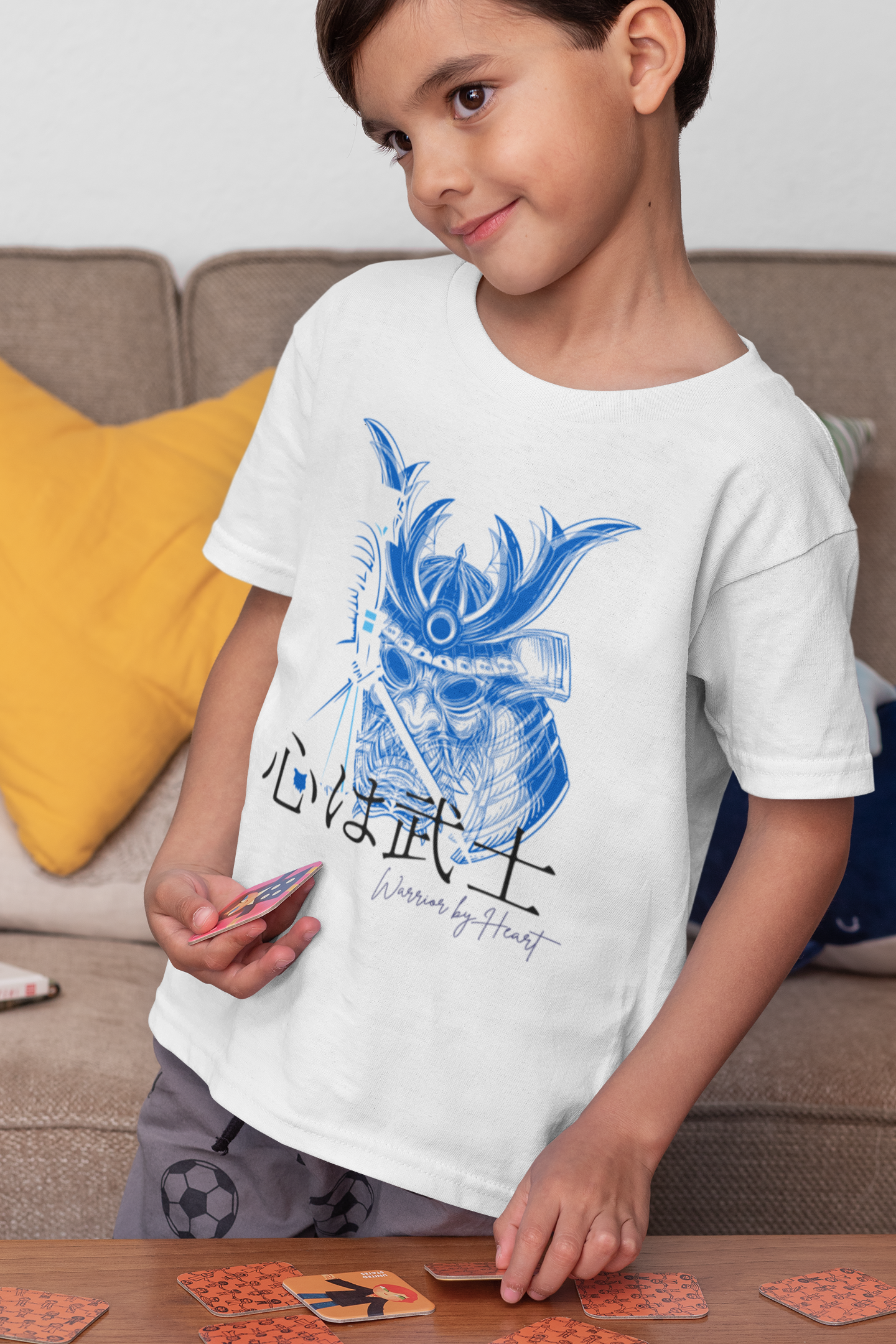 心は武士 Warrior by Heart Short Sleeve T-shirt