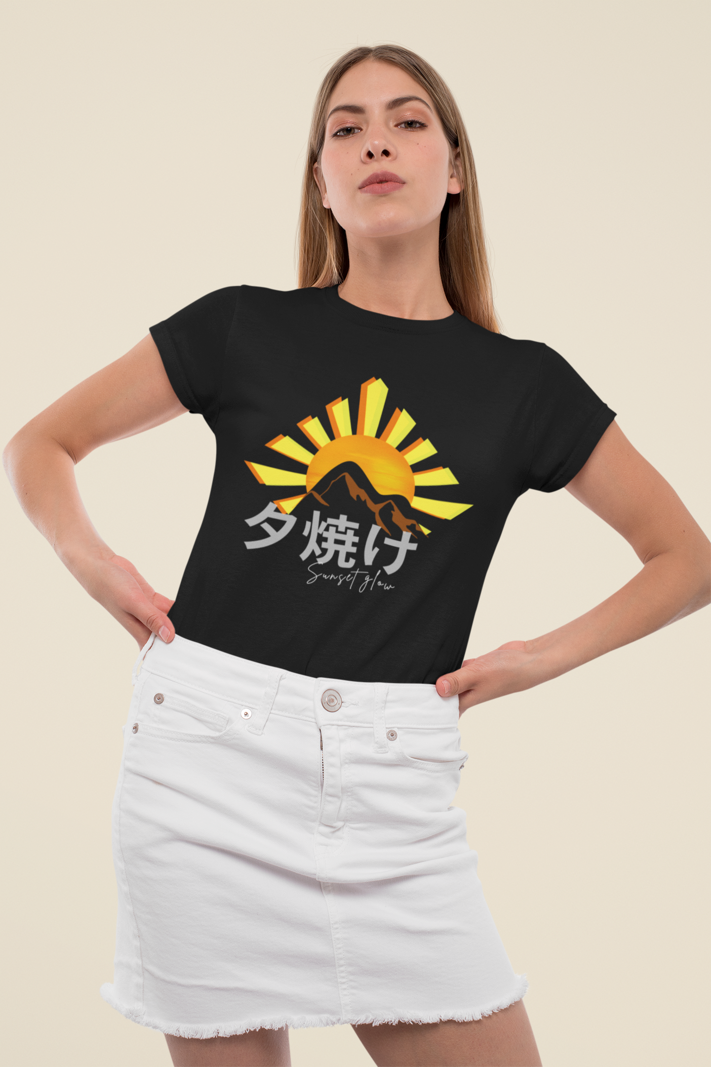 夕焼け Sunset Glow Regular Fit T-shirt