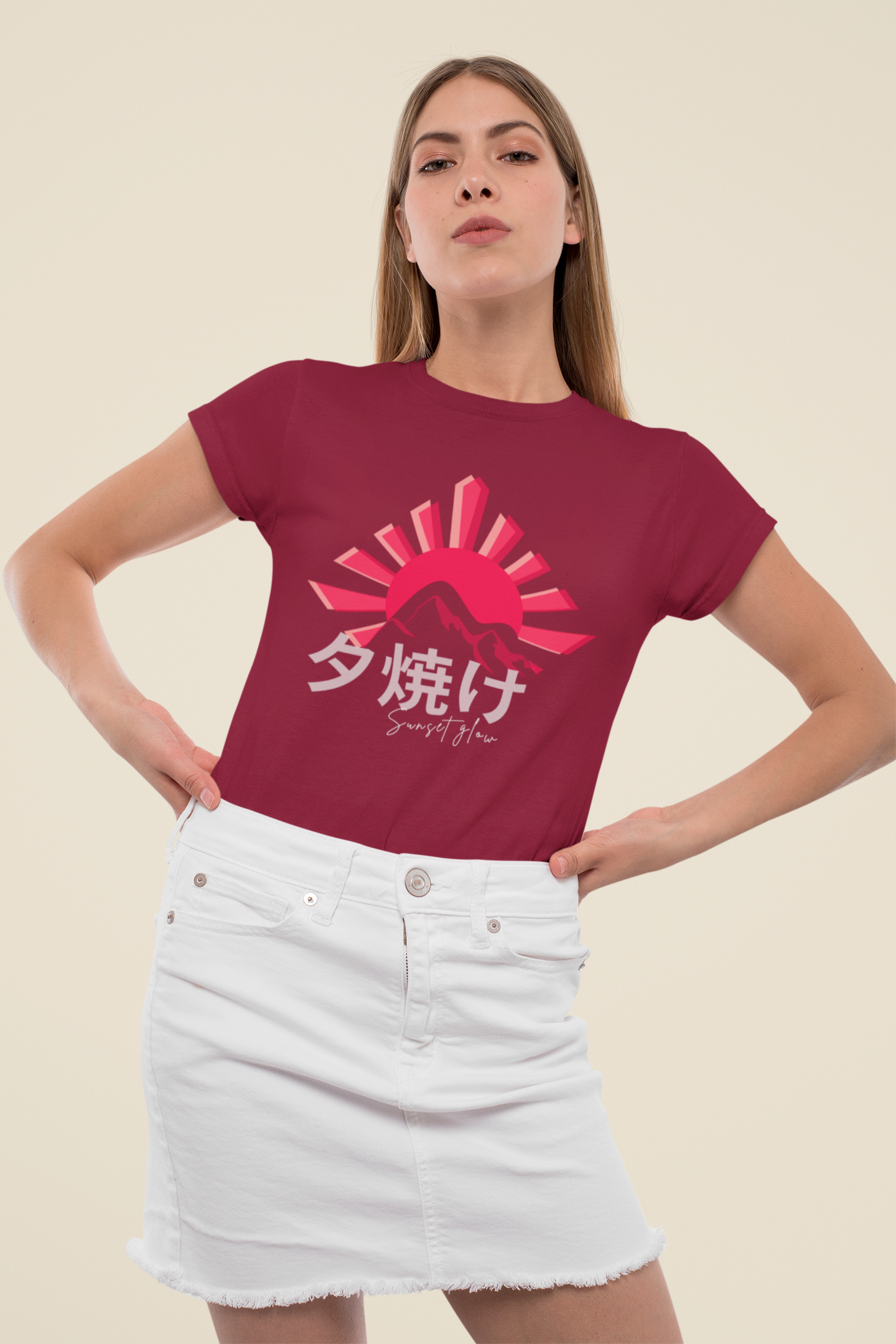 夕焼け Sunset Glow Regular Fit T-shirt
