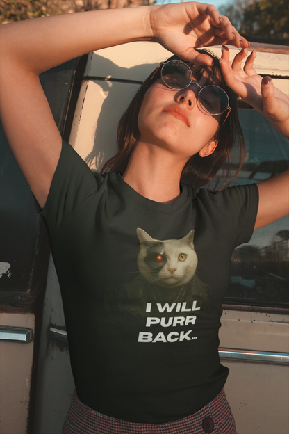 I Will Purr Back Short Sleeve T-shirt