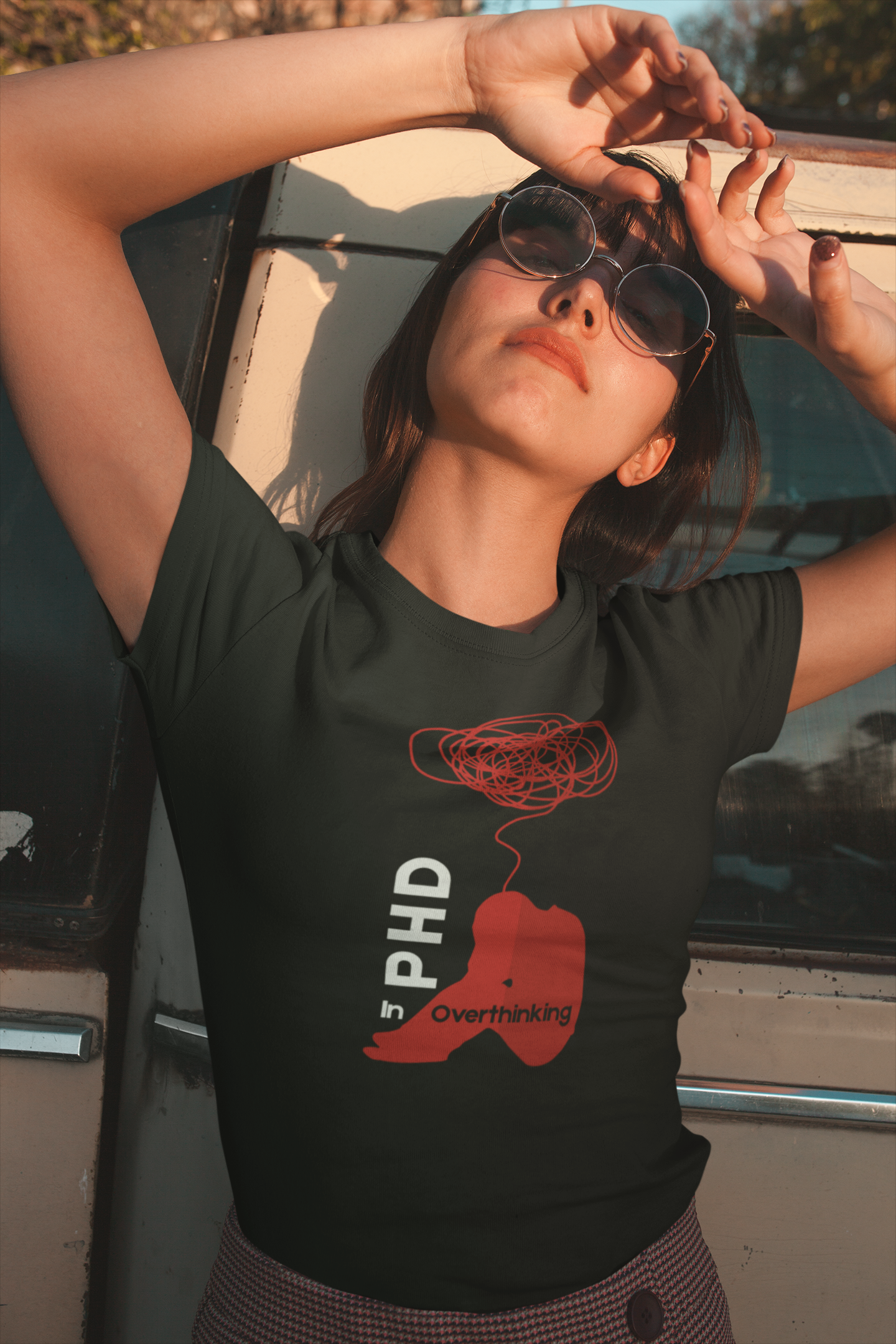 PHD in Overthinking Short Sleeve T-shirt