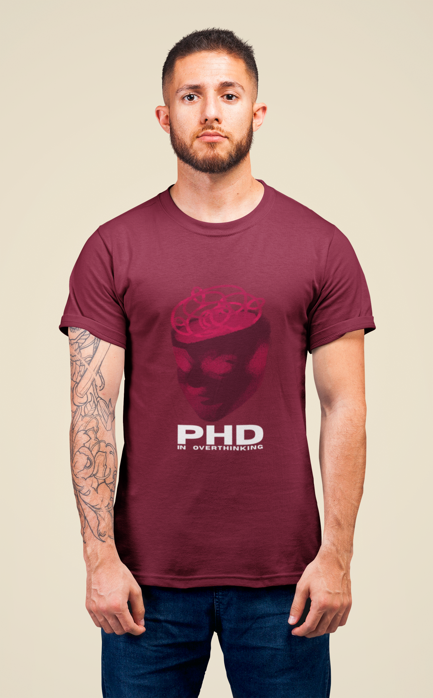 PHD in Overthinking Short Sleeve T-shirt