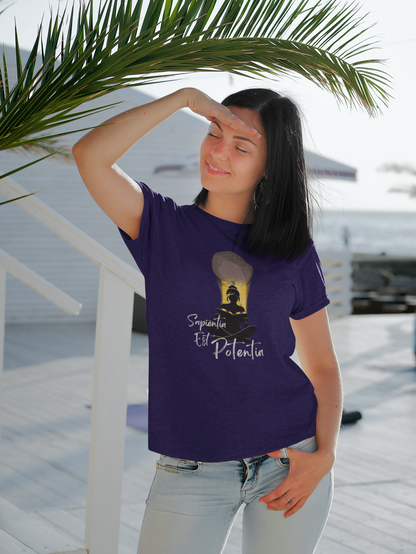 Sapientia Est Potentia Short Sleeve T-shirt