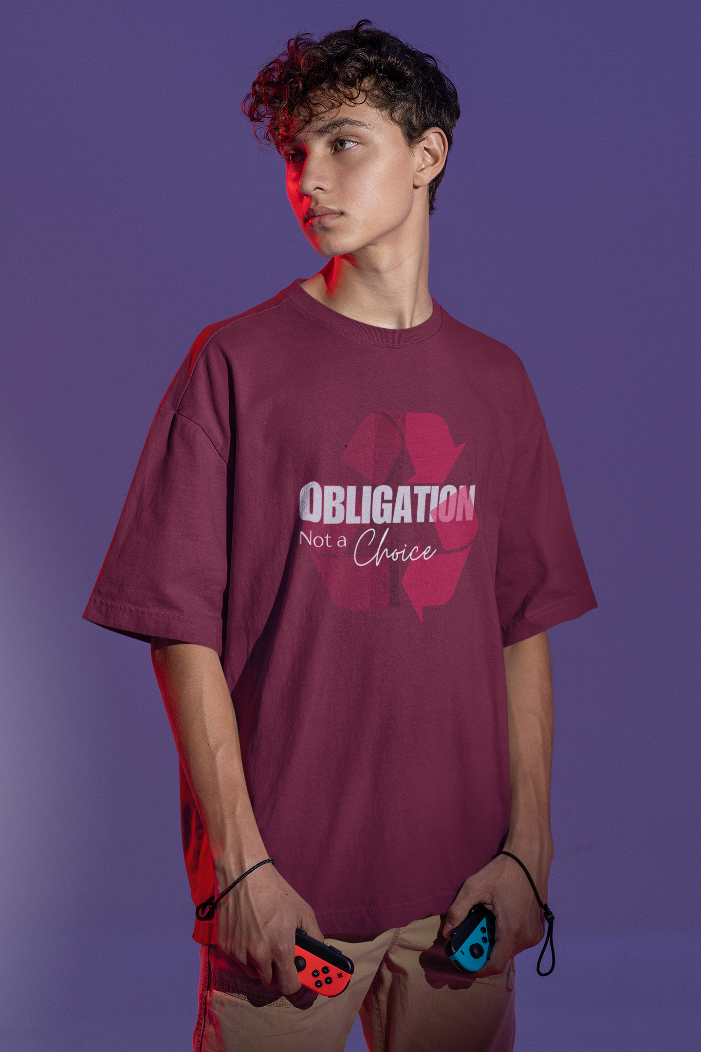 Obligation Not a Choice Oversize T-shirt