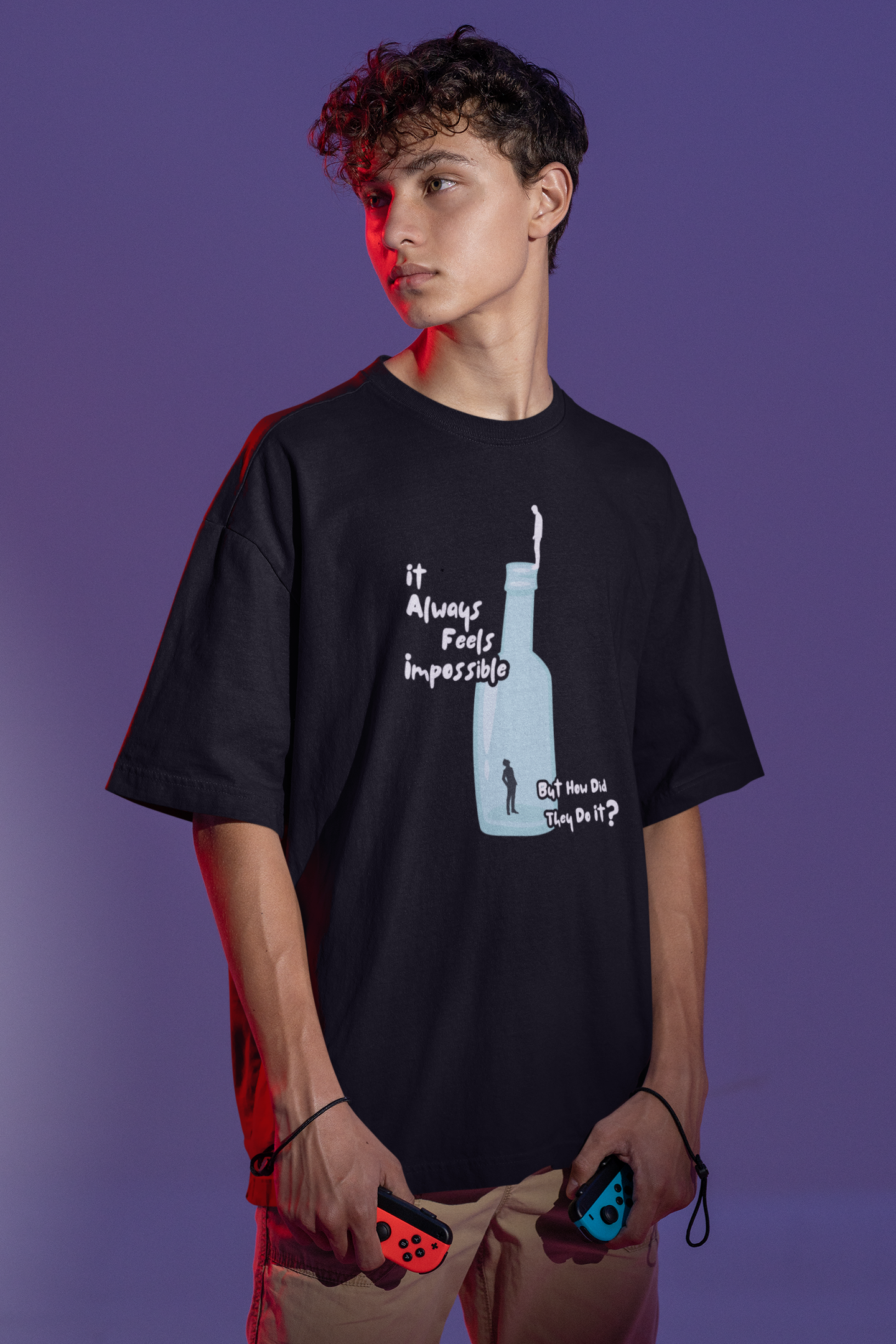 It Always Feels Impossible Oversize T-shirt