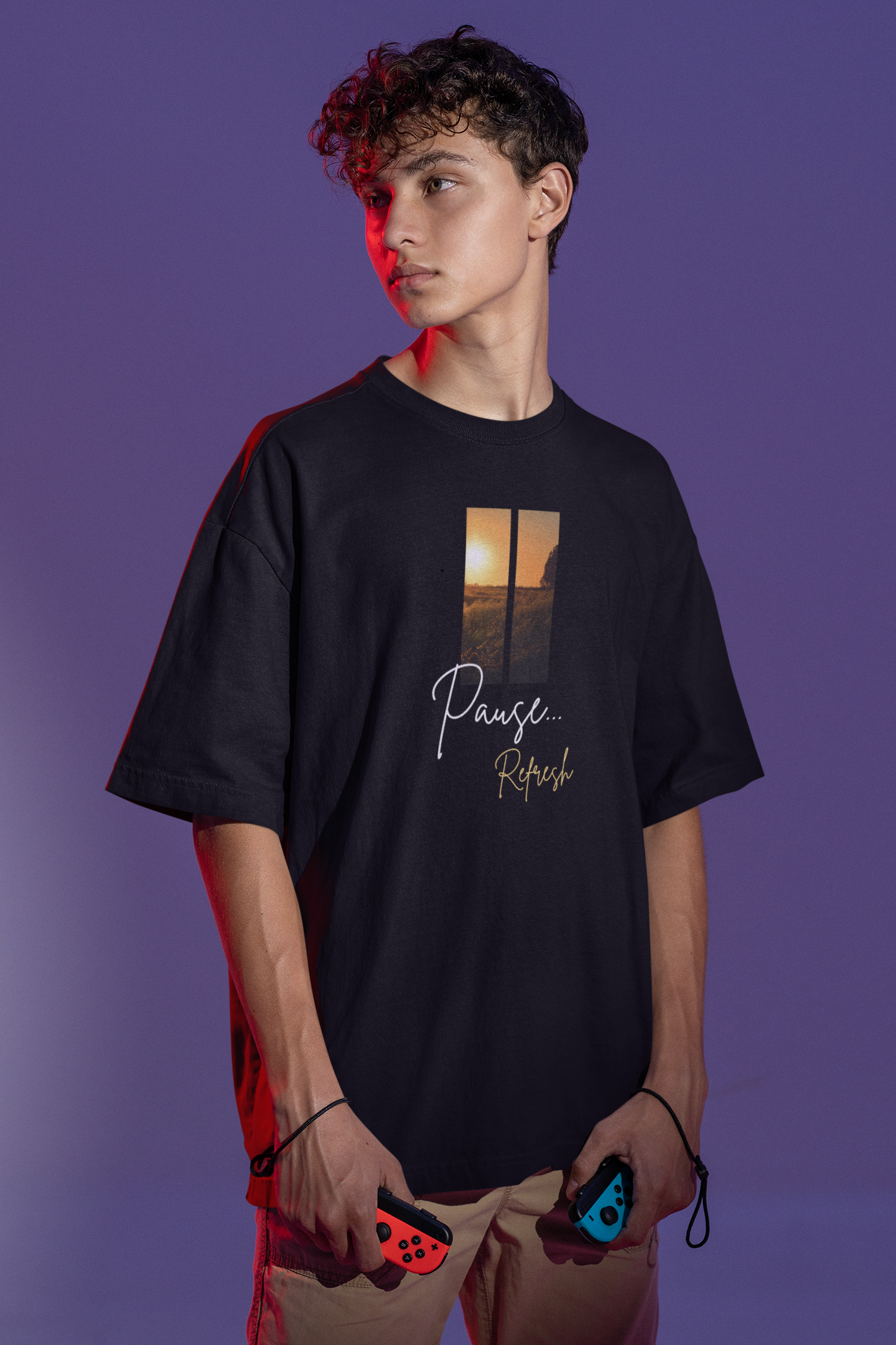 Pause Refresh Oversize T-shirt