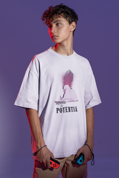 Sapientia Est Potentia Oversize T-shirt