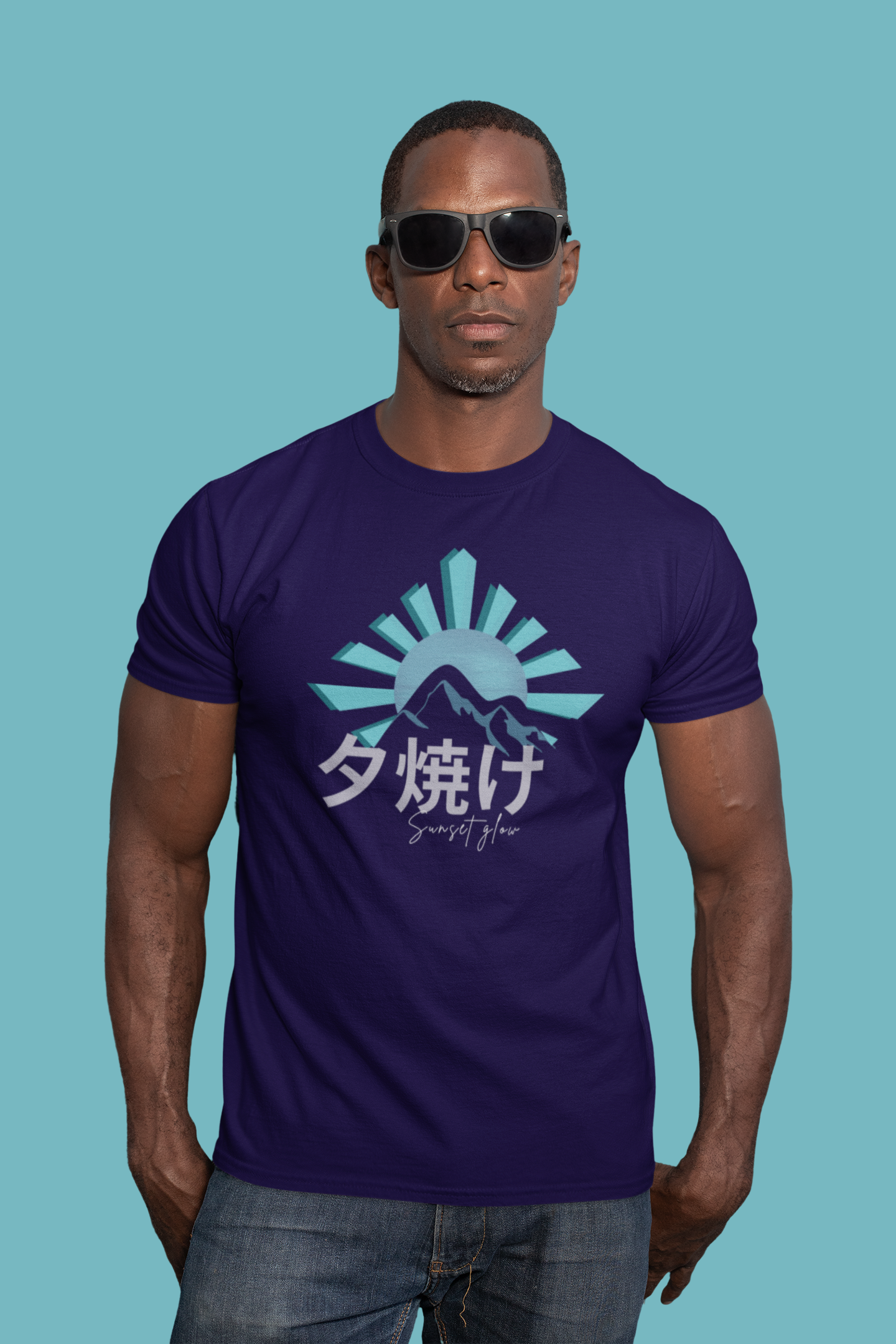 夕焼け Sunset Glow Slim Fit T-shirt