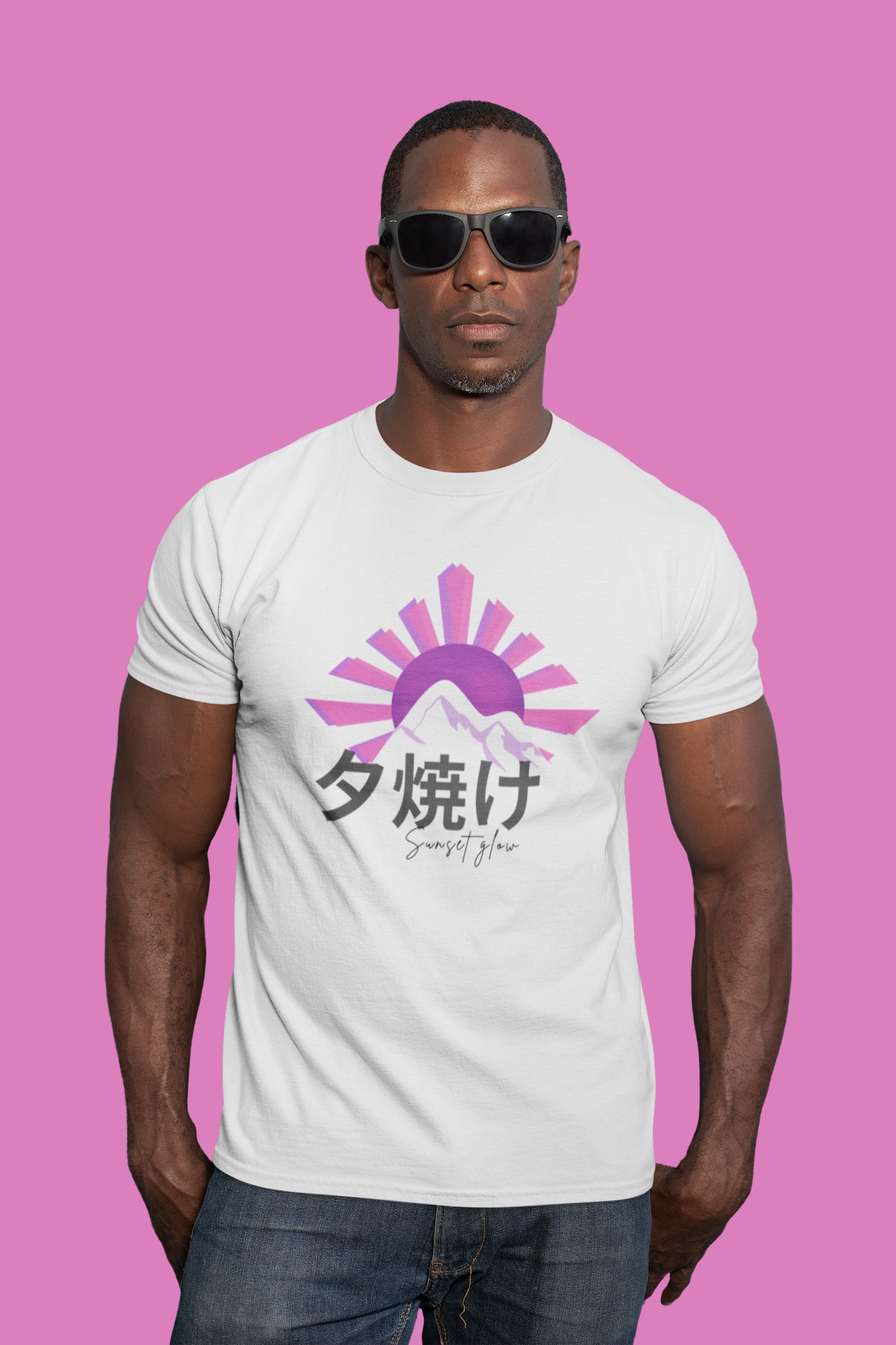 夕焼け Sunset Glow Slim Fit T-shirt