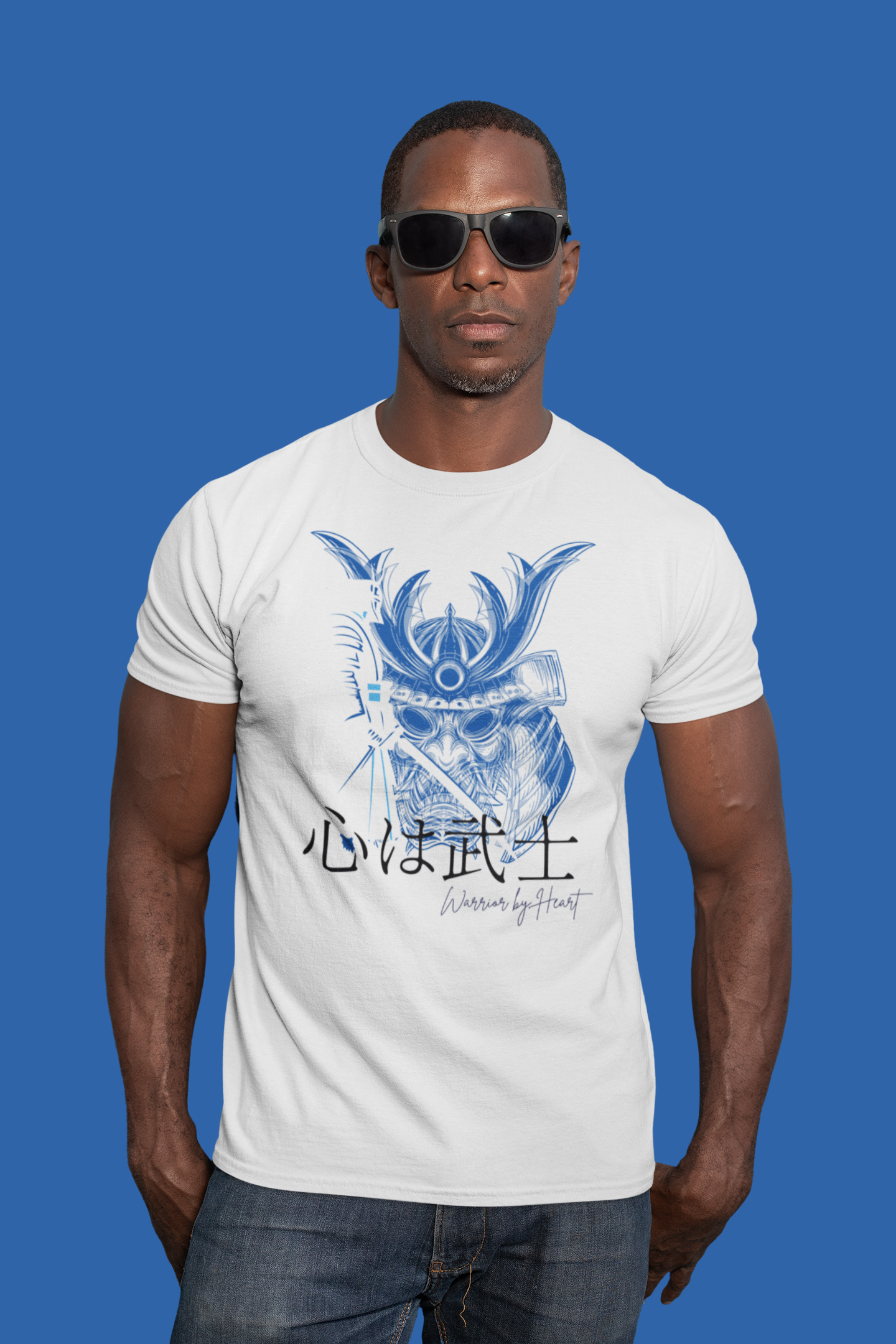 心は武士 Warrior by Heart Slim Fit T-shirt
