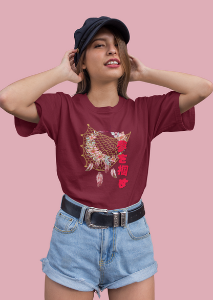 夢を掴め Catch your Dream Oversize T-shirt