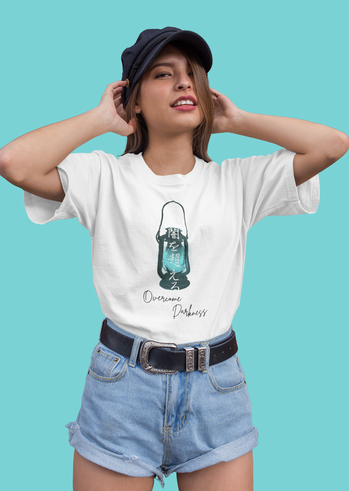 闇を超える Overcome the Darkness Oversize T-shirt
