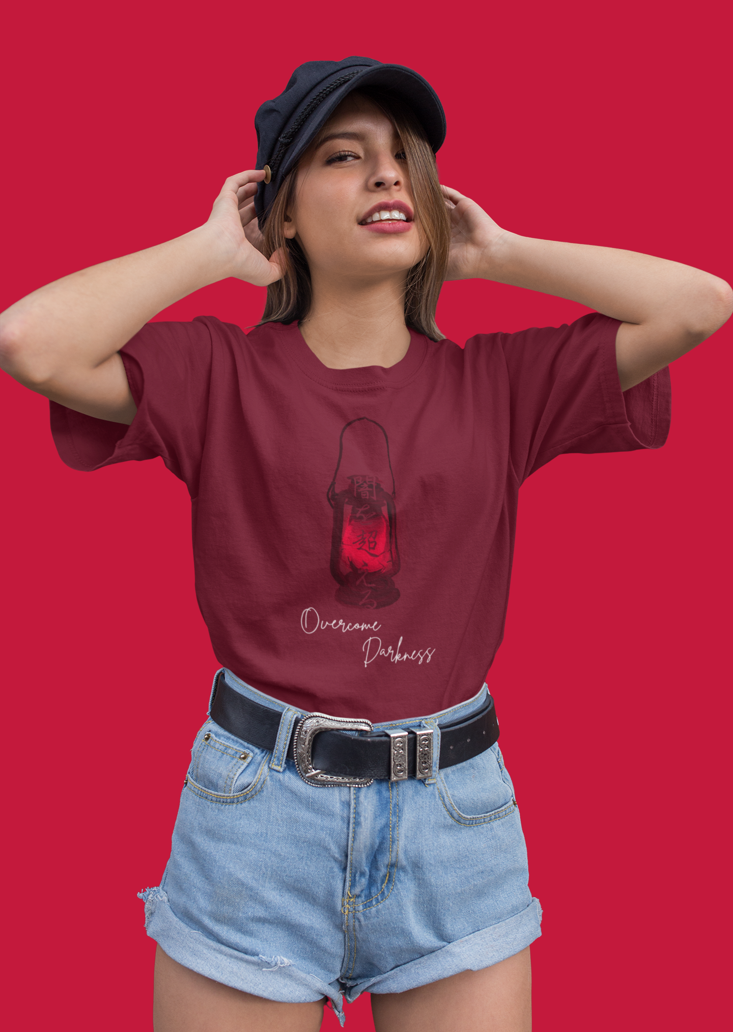 闇を超える Overcome the Darkness Oversize T-shirt