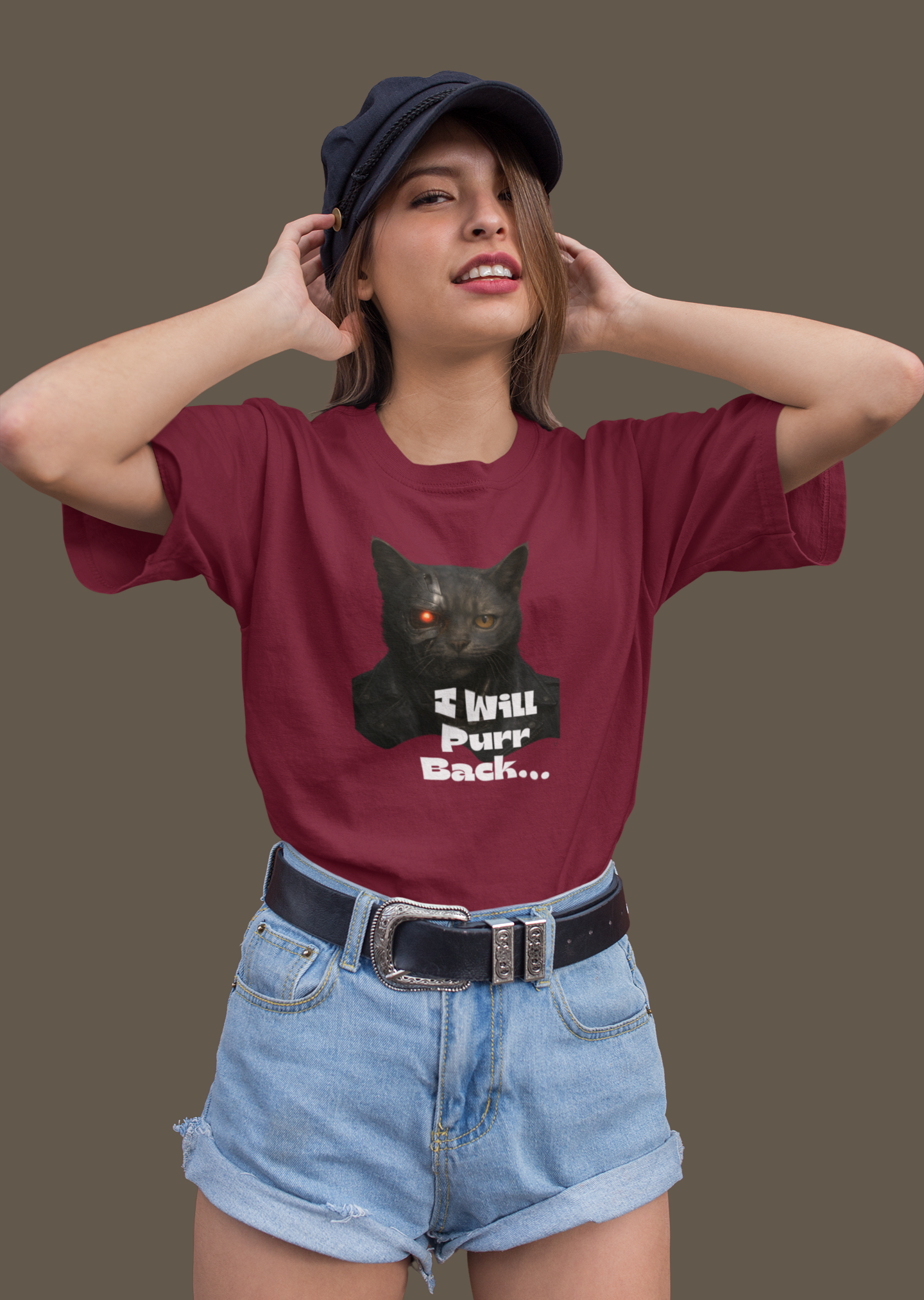I Will Purr Back Oversize T-shirt