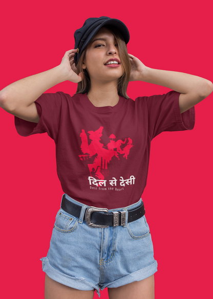 Desi from the Heart Oversize T-shirt