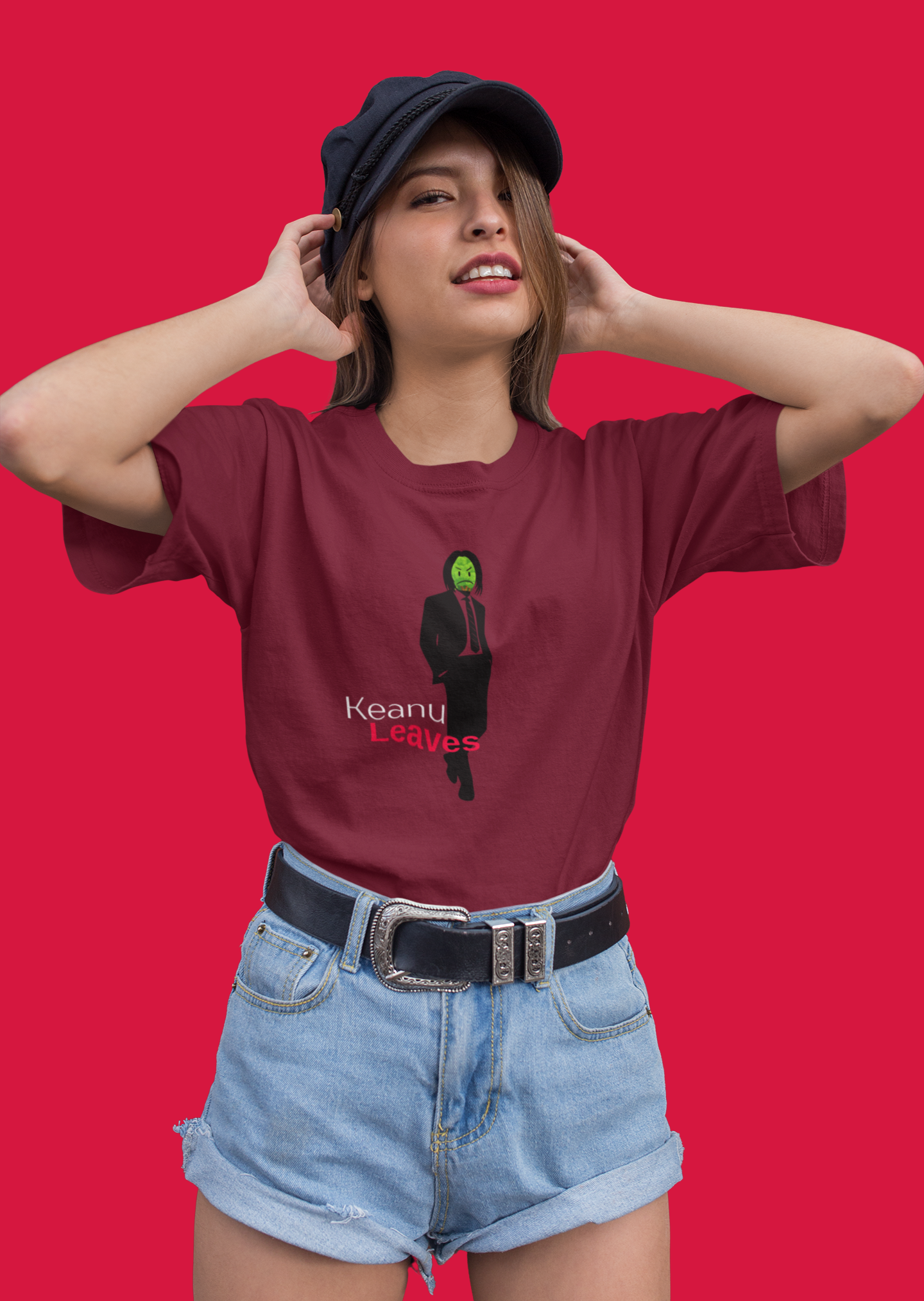 Keanu Leaves Oversize T-shirt