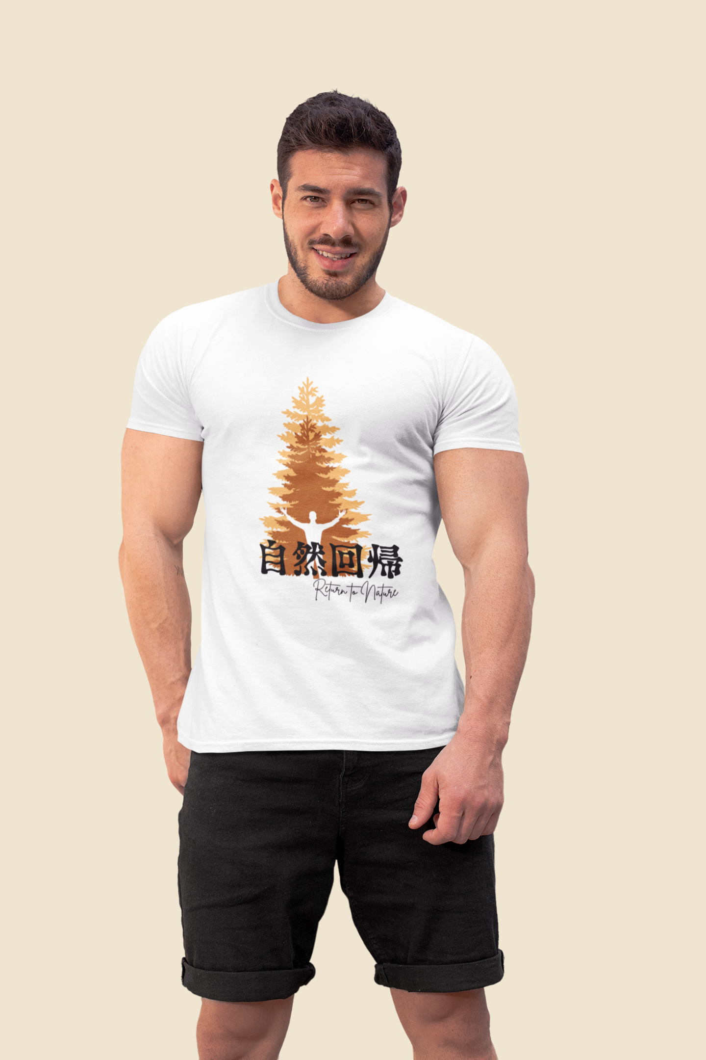 自然回帰 Return to Nature Slim Fit T-shirt