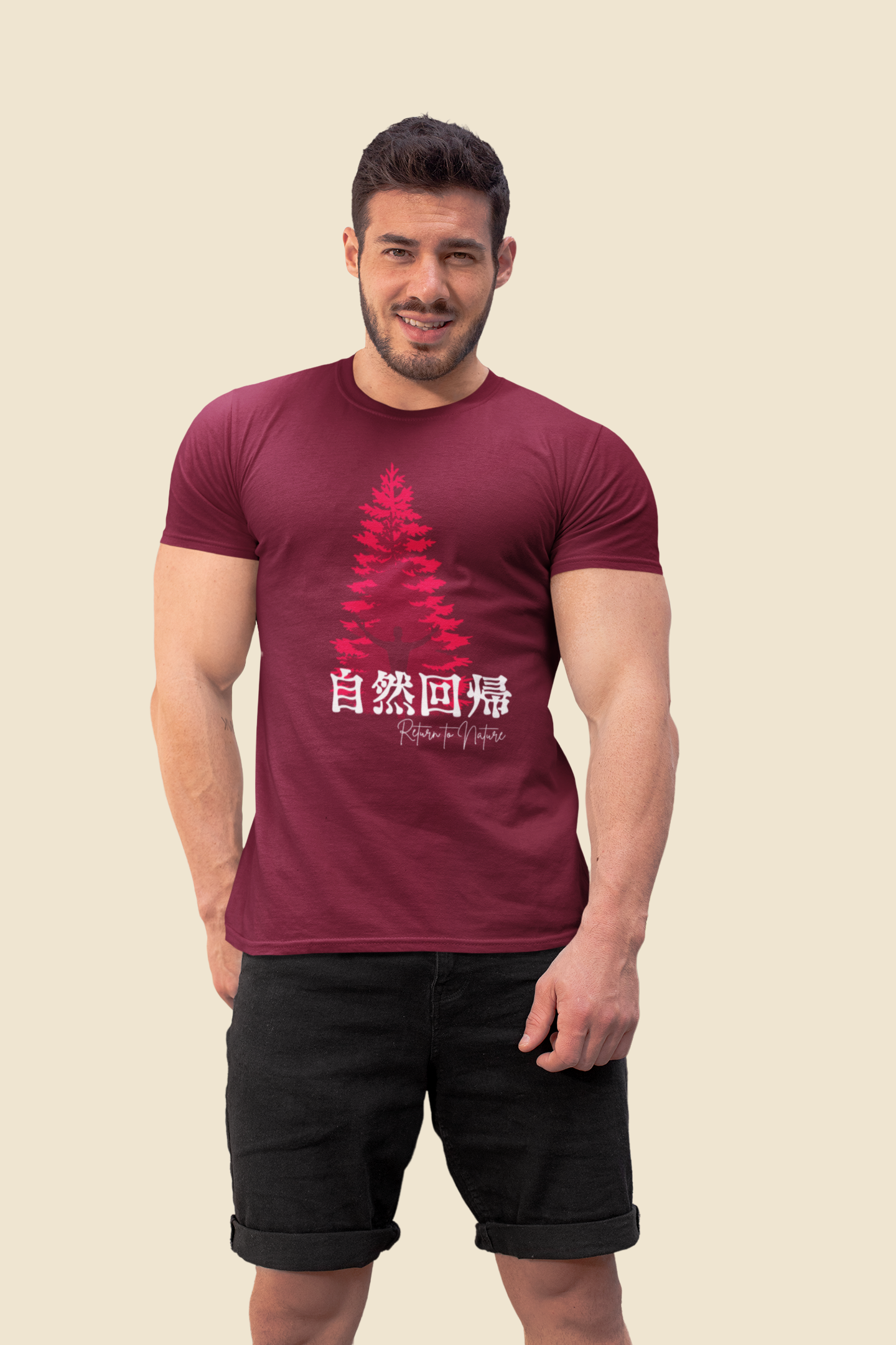 自然回帰 Return to Nature Slim Fit T-shirt