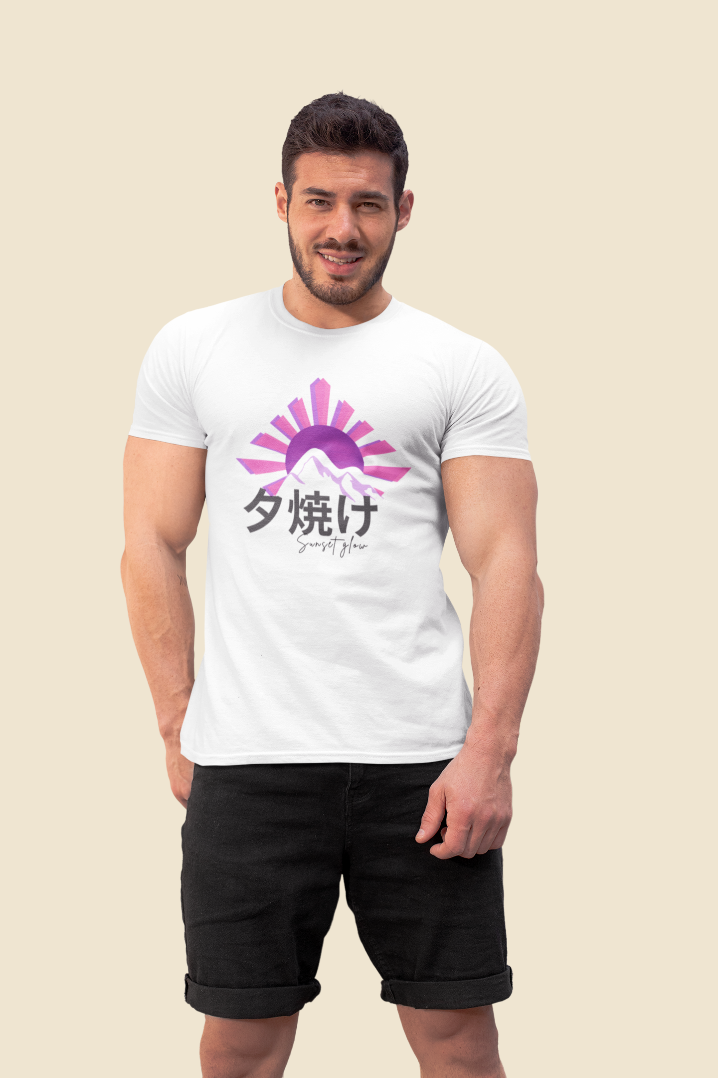 夕焼け Sunset Glow Slim Fit T-shirt