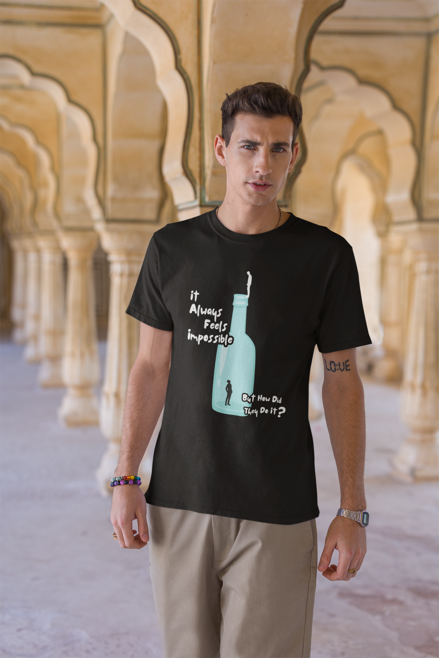 It Always Feels Impossible Short Sleeve T-shirt