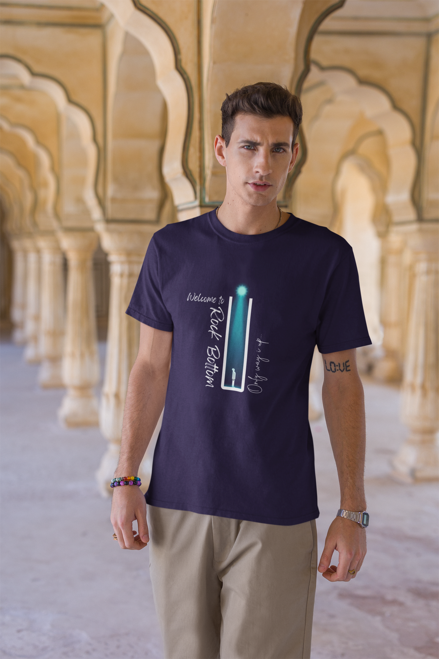 Welcome to Rock Bottom Short Sleeve T-shirt